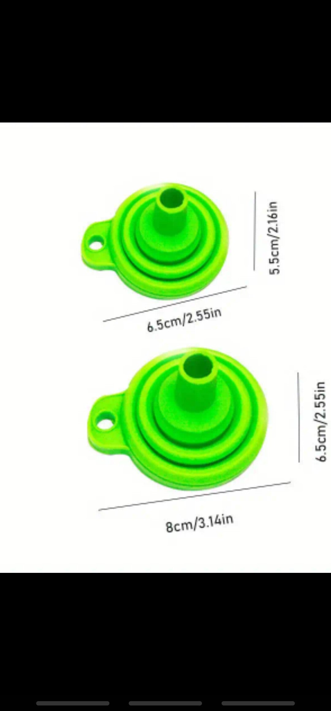 1pc Funnel, Foldable Multi-caliber <GROEN>