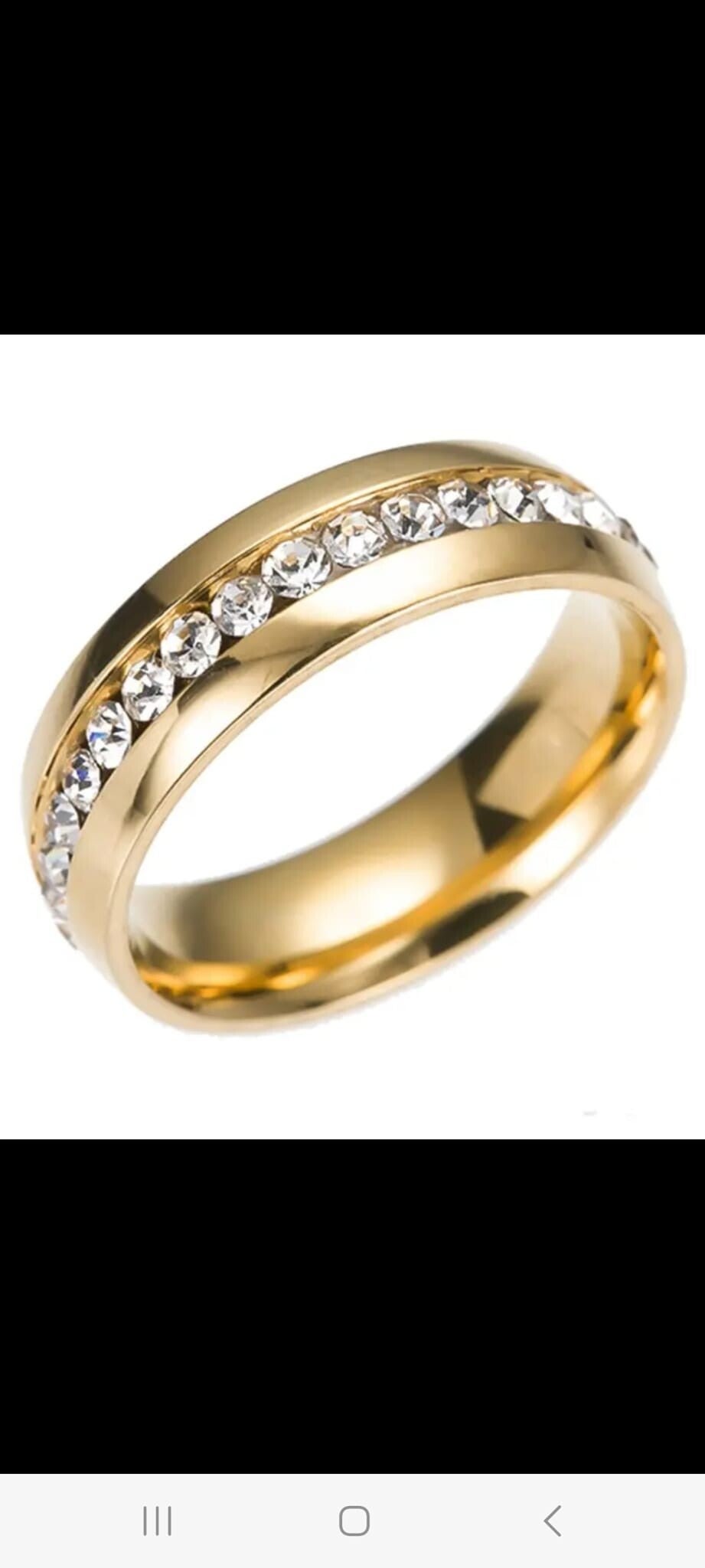COUPLES RING GOLD COLOR STAINLESS STEEL