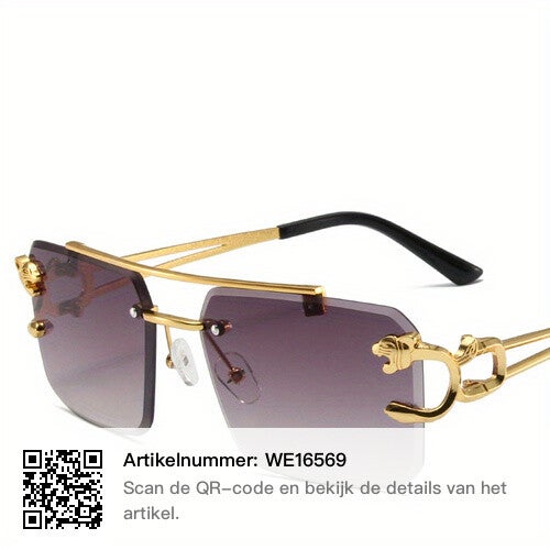 Top Bar Aviator Fashion zonnebril voor dames heren Cheetah Gradient zonneschermen voor autorijden zomer strandreizen