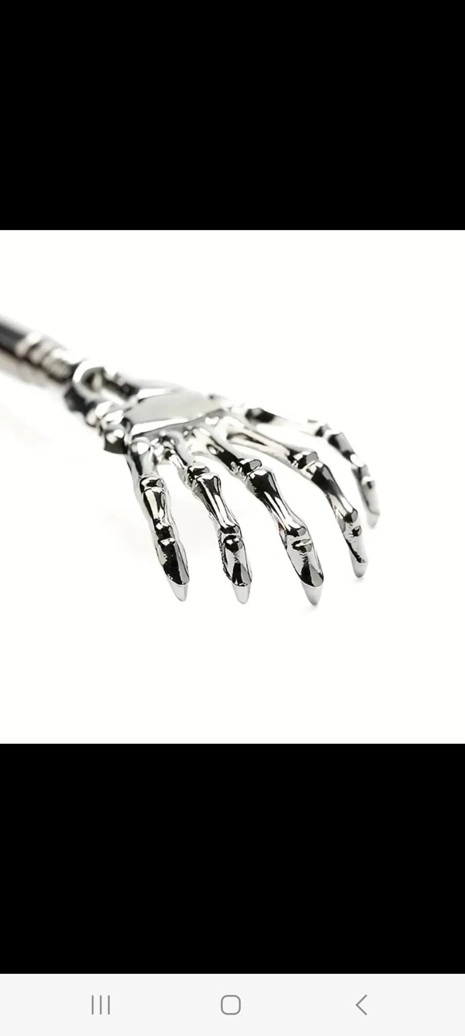 RUG KRAPPERS ZWART ZIlver