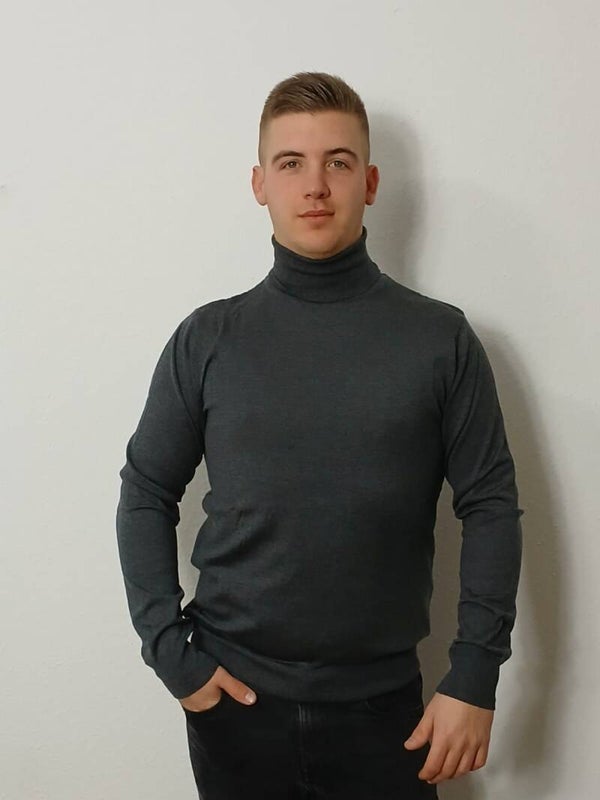 Rollkragen Pullover Anthrazit