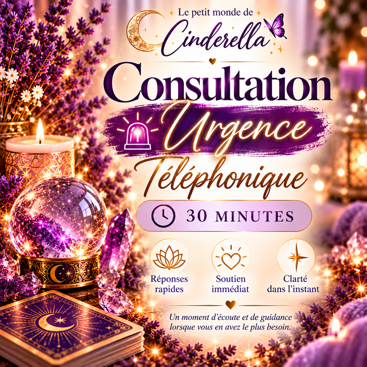 Séance d'urgence téléphonique 30 minutes