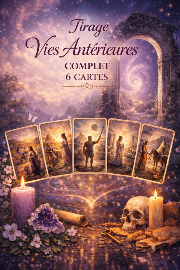 Tirage vies antérieures complet 6 cartes