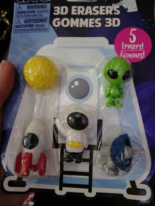 Funky erasers