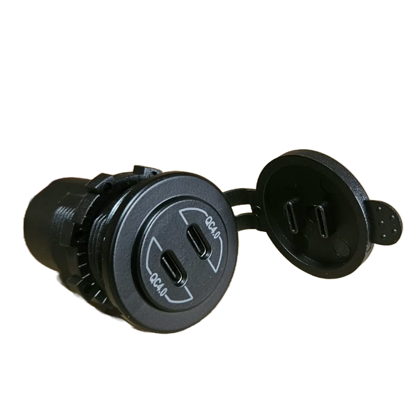 USB Oplader waterdicht Dual USB C