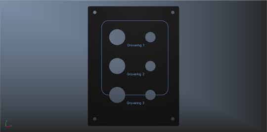 3 schakelaars 3 zekeringen 145 x 110