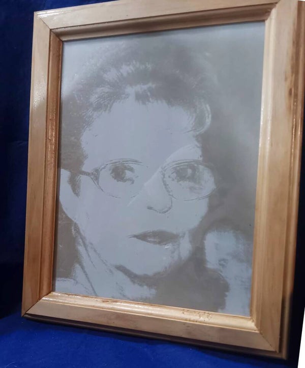 Portrait on Glass