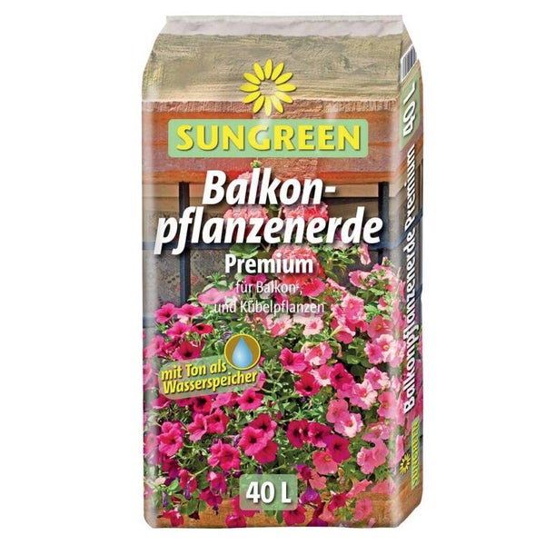 Sungreen Balkonpflanzerde Premium 40l