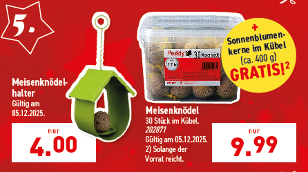 Meisenknödelhalter oder Meisenknödel