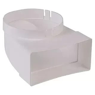 Flachkanal Umlenkstück weiß DM 100