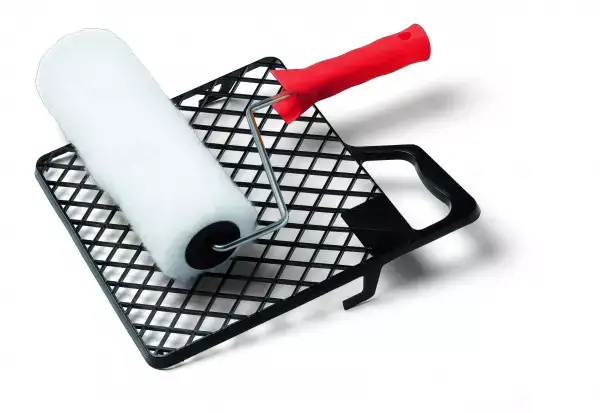 Farbroller 18 cm mit Bügel und Abstreifgitter BASELINE