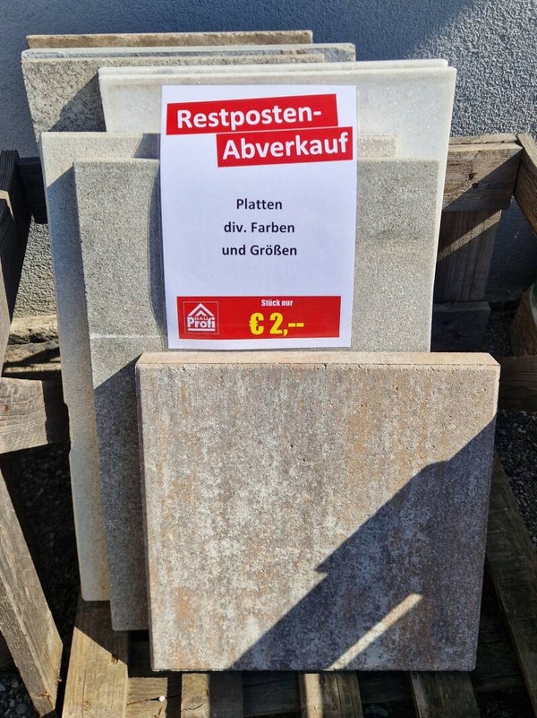 Platten diverse Farben und Größen