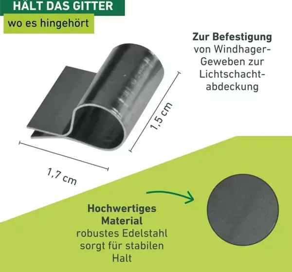 Windhager Befestigungsklammern 12Stk 03779