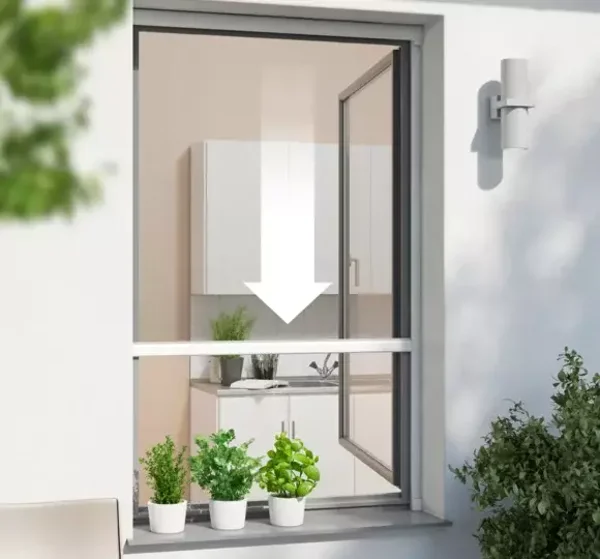 Windhager Fliegengitter Rollo Fenster Plus max. 100x160cm 03876/03877