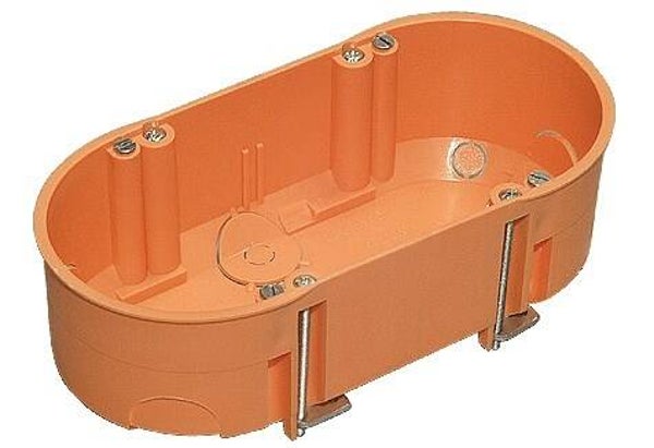 Hohlwanddose 2fach 2x68/47 mm - 5Stk/Sack