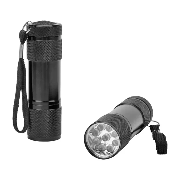 LED-Taschenlampe Alu mit 9 LED