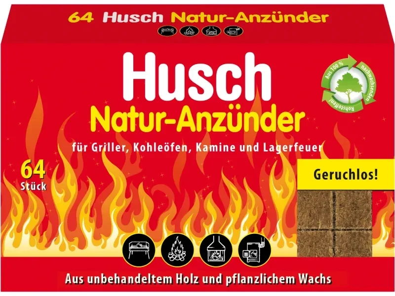 Husch Natur-Anzünder 64 Stück
