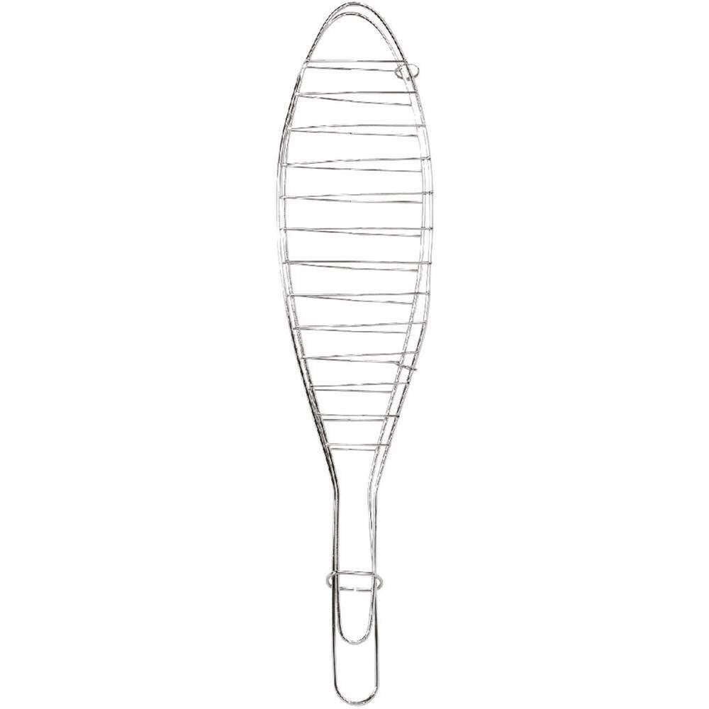 Fischgriller verchromt 43 cm