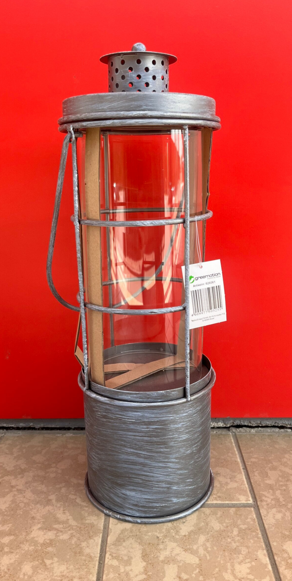 Laterne Metall Höhe 45 cm