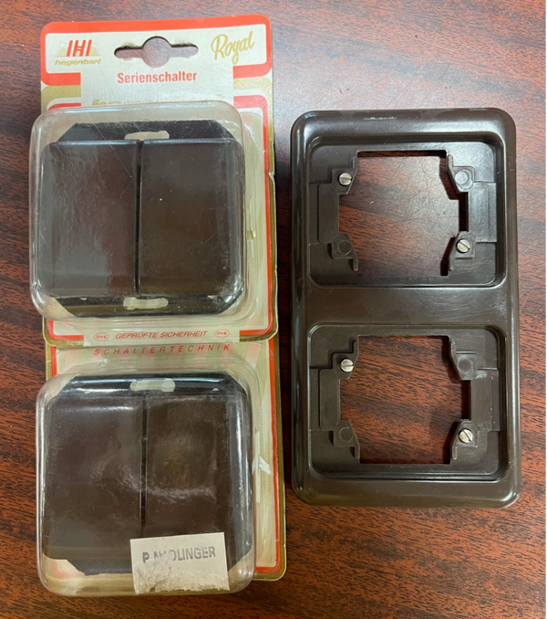 Serienschalter + Abdeckrahmen