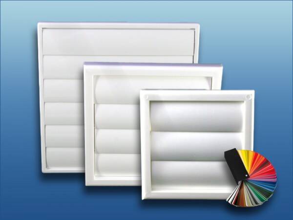 Lüftungsklappe eckig für DM 100