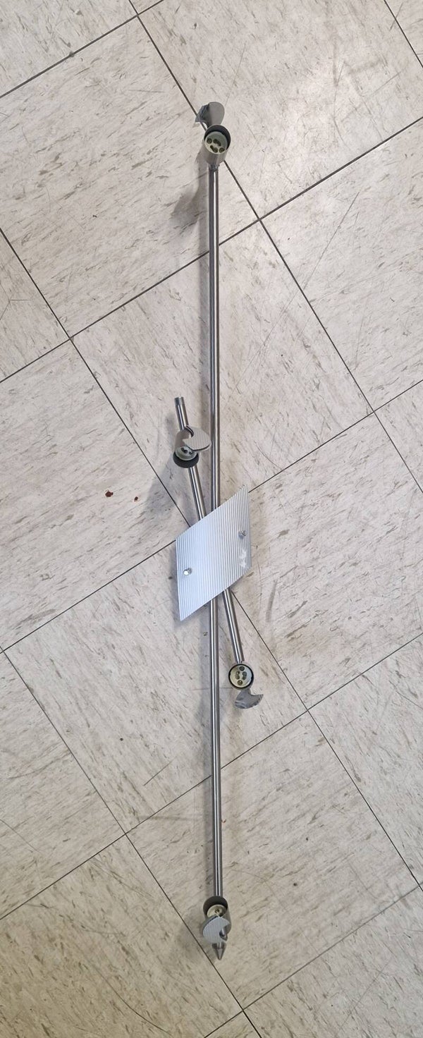 Deckenlampe Silber 4-strahlig