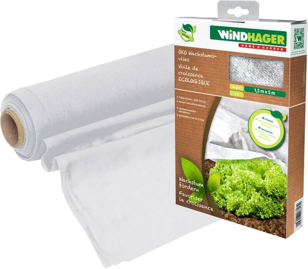 Windhager ÖKO-Wachstumsvlies 18g/m² 1,5x10m weiß