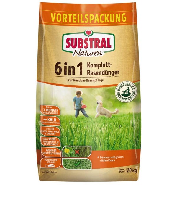 Substral Komplett-Rasendünger 6in1 Naturen 20 kg