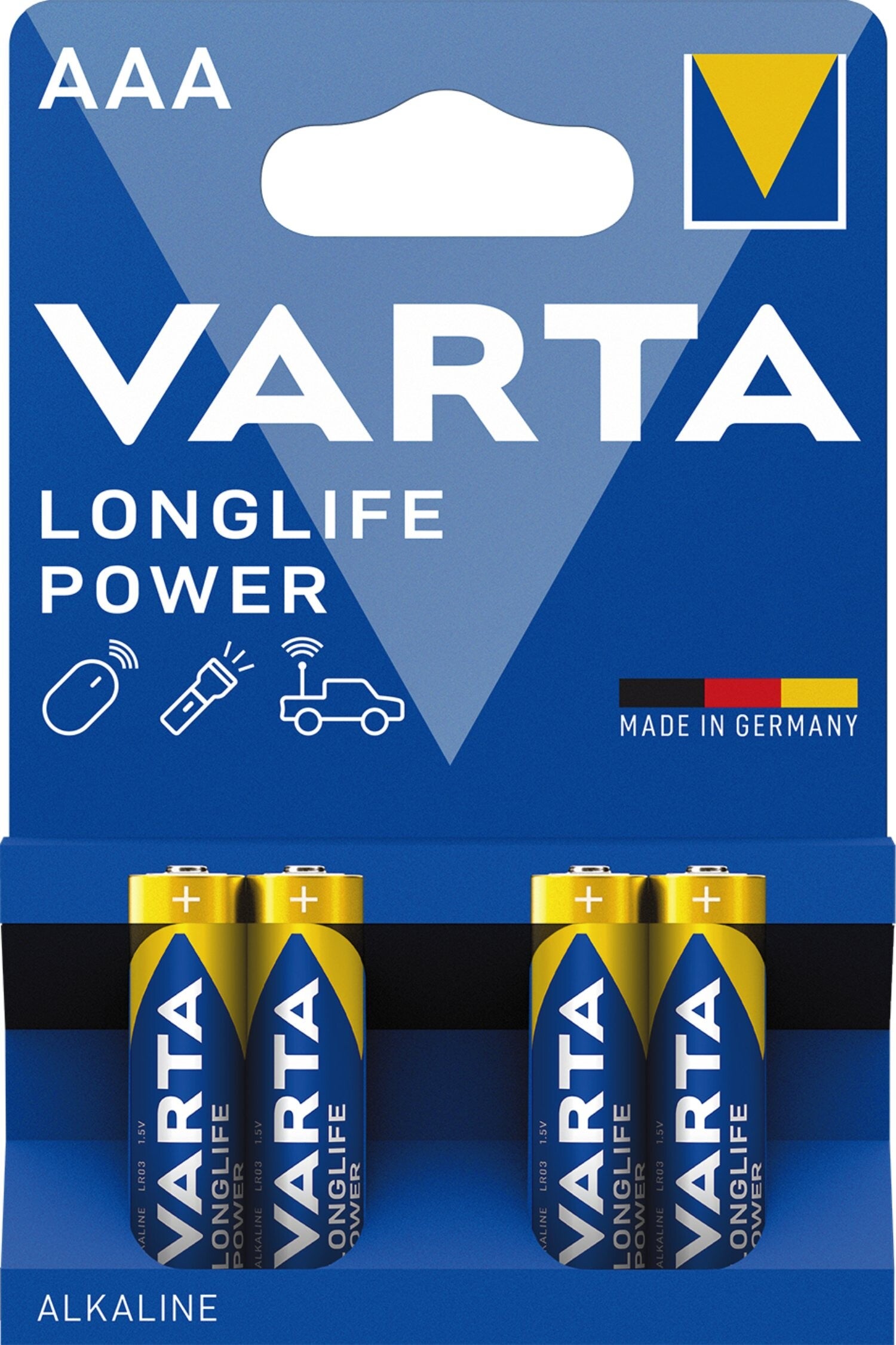 VARTA Longlife Batterien AAA 4Stk/Pkt