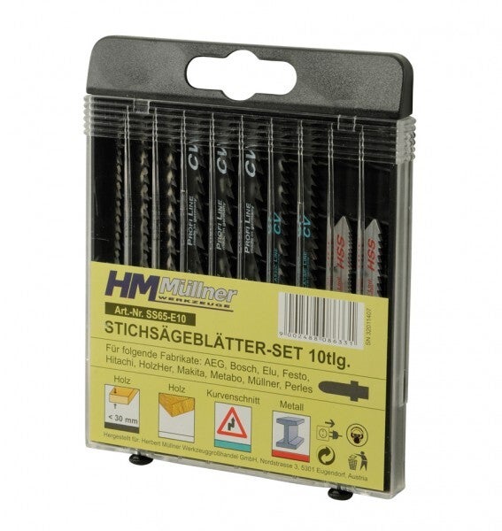 Stichsägeblätter-Sortiment 5tlg. SS65-E10 HM Müllner