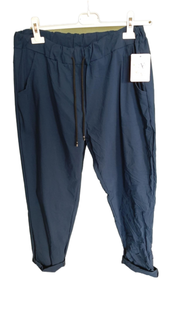 Stretch lange broeken effen