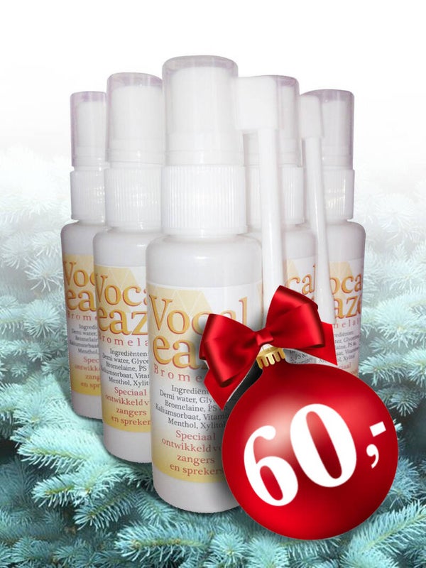 Vocal Eaze 5 Flacons Kerstactie