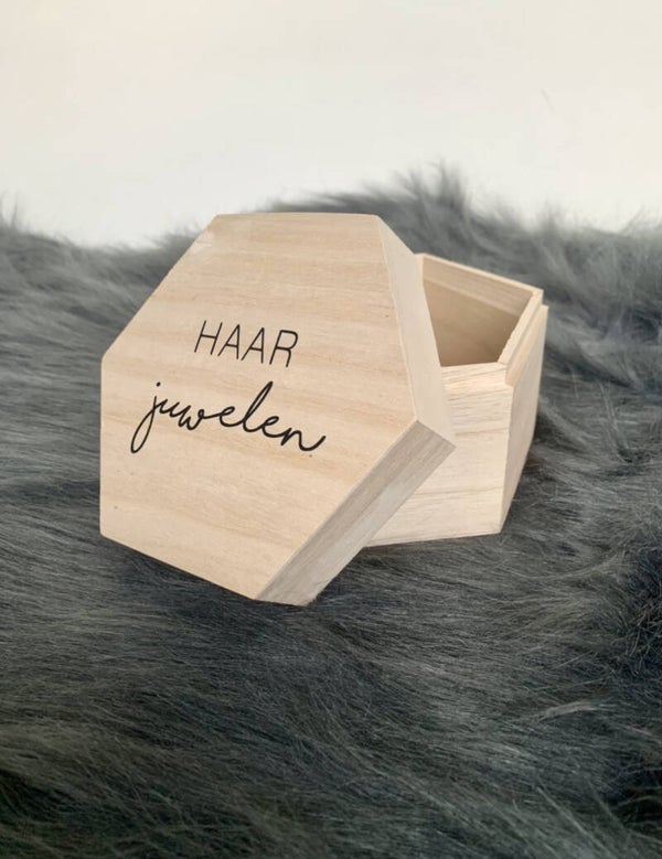 Zeshoekdoosje voor juwelen