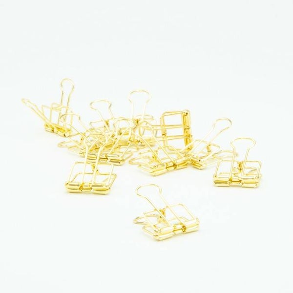 Metalen clips - goud