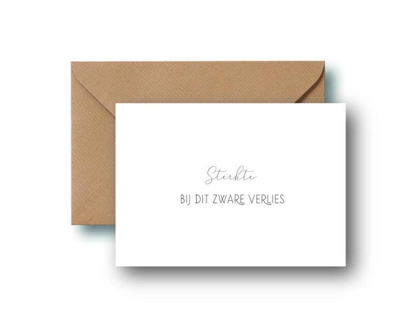 Sterkte bij dit zware verlies