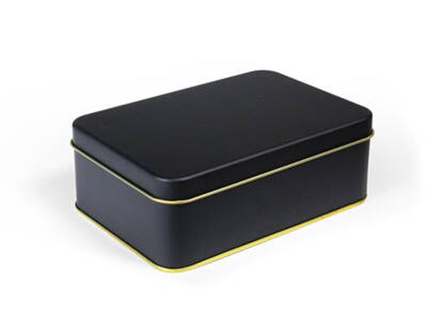 Bewaardoos - rechthoek - klein - zwart