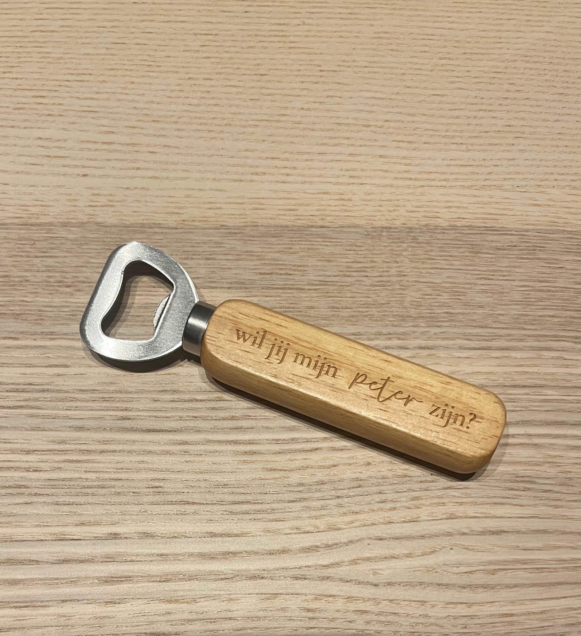 Flesopener- wil jij mijn peter zijn?