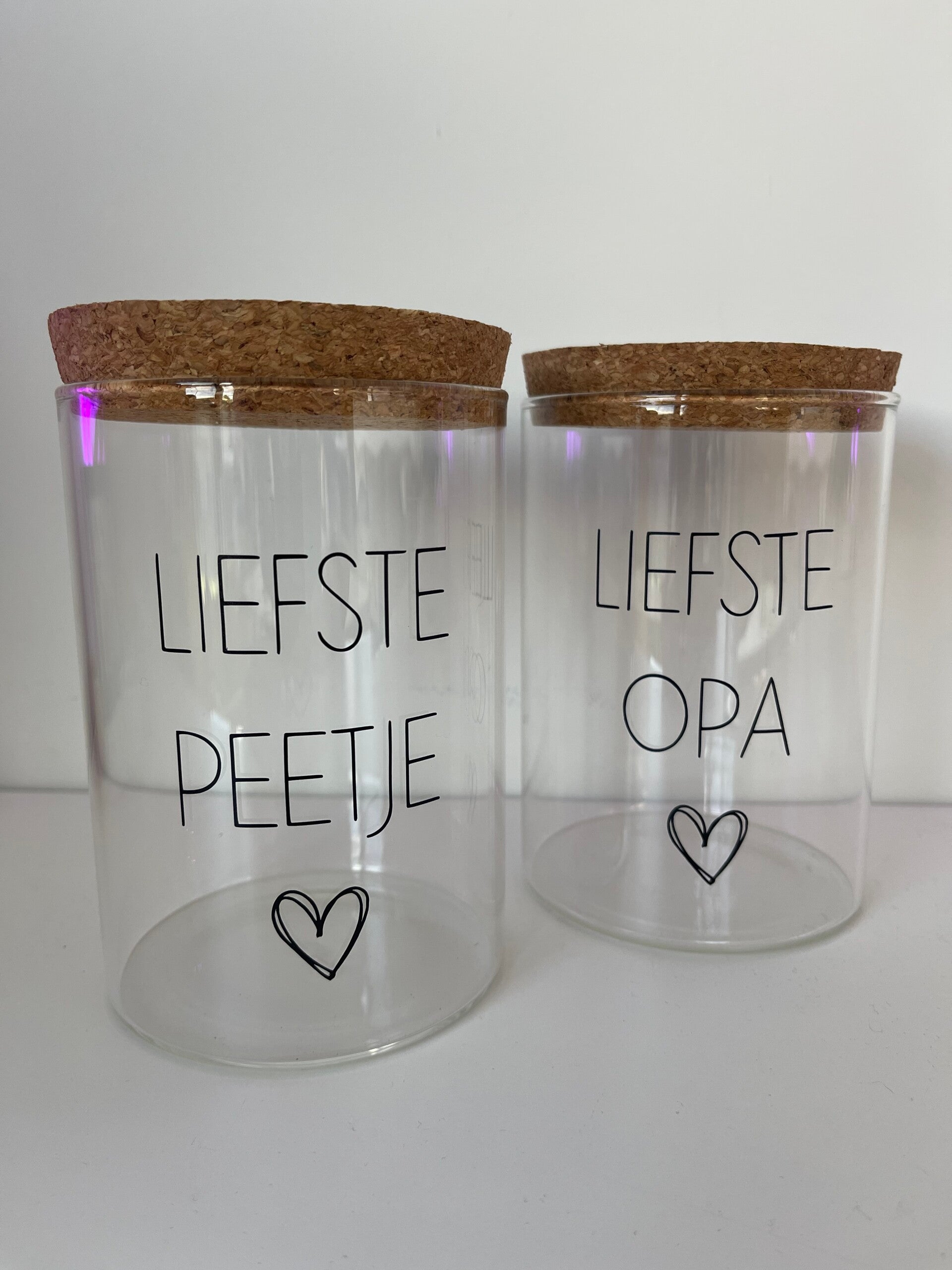 Glazen pot liefste…