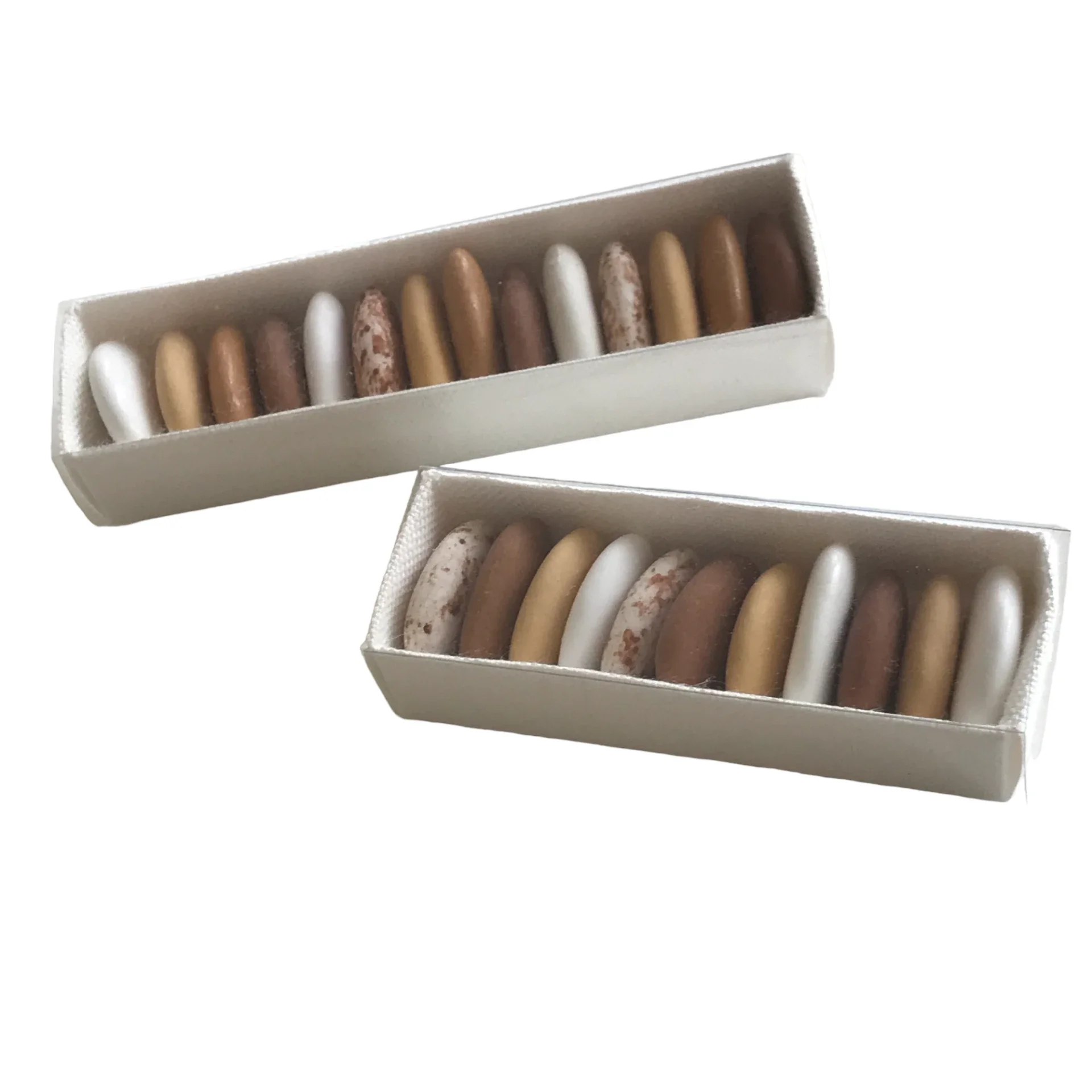 Linnen schuifdoosje wit