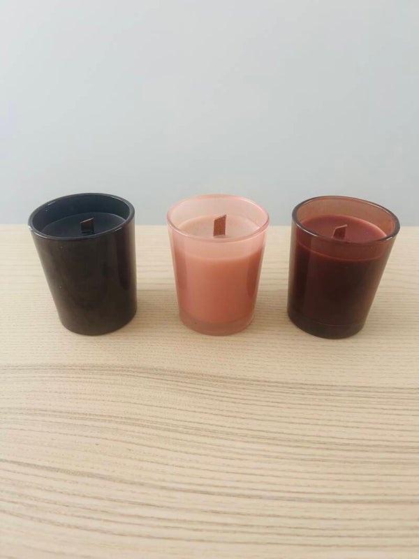 Kaarsje houten lont in verschillende kleuren