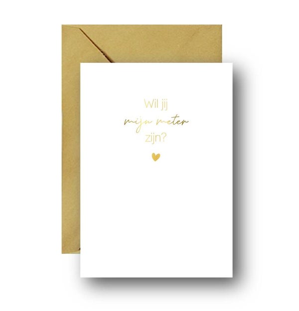 Wil jij mijn meter zijn? - foliedruk