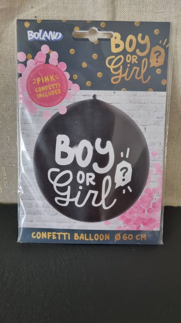Gender reveal ballon
