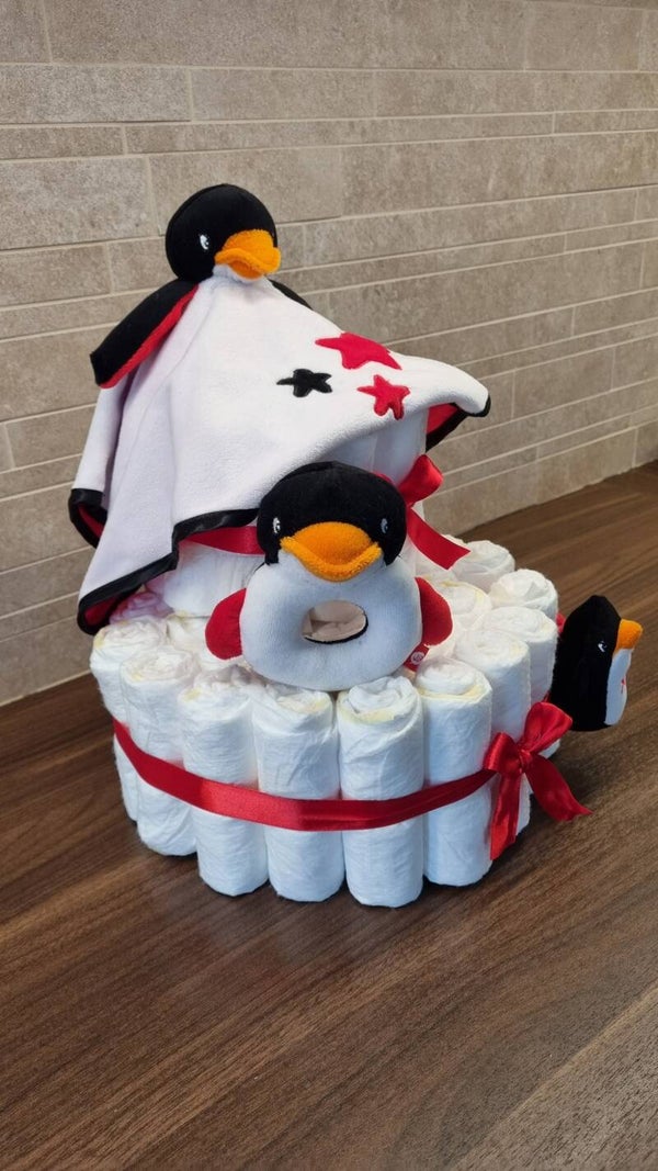 Luiertaart Pinguïn