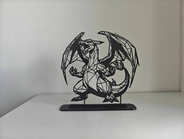 Charizard met standaard