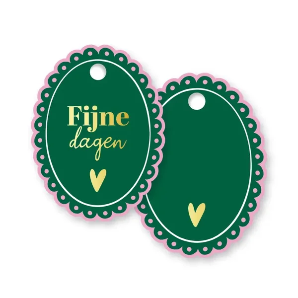Label – Fijne dagen – per stuk