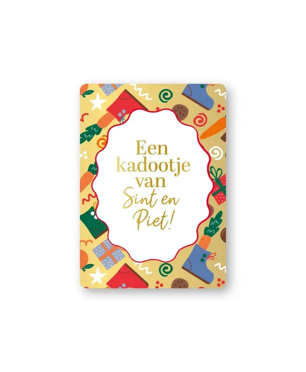 Cadeaukaartje A7 - Een Kadootje van Sint en Piet