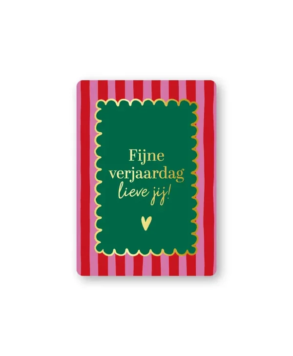 Cadeaukaartje A7 - Fijne verjaardag lieve jij!