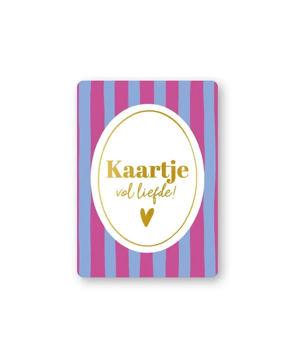 Cadeaukaartje A7 - Kaartje vol liefde!