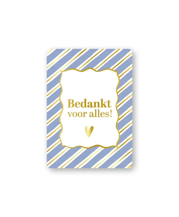 Cadeaukaartje A7 - Bedankt voor alles!