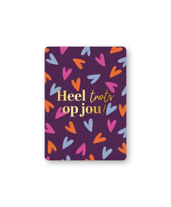 Cadeaukaartje A7 - Heel trots op jou!